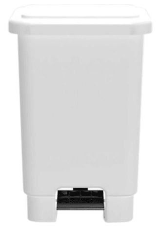 Coletor Branco com Pedal 100L