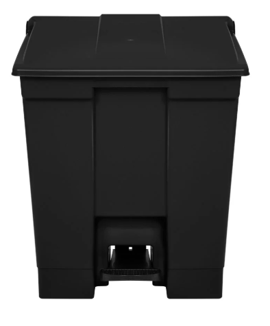 Coletor Preto com Pedal 30L