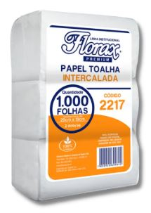 Papel Toalha Interfolha Celulose Florax Premium 1000 fls