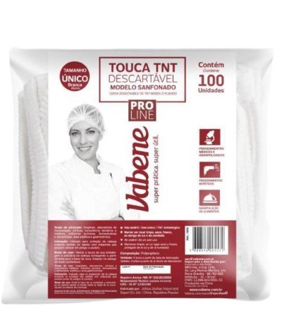 Touca Descartável TNT Vabene